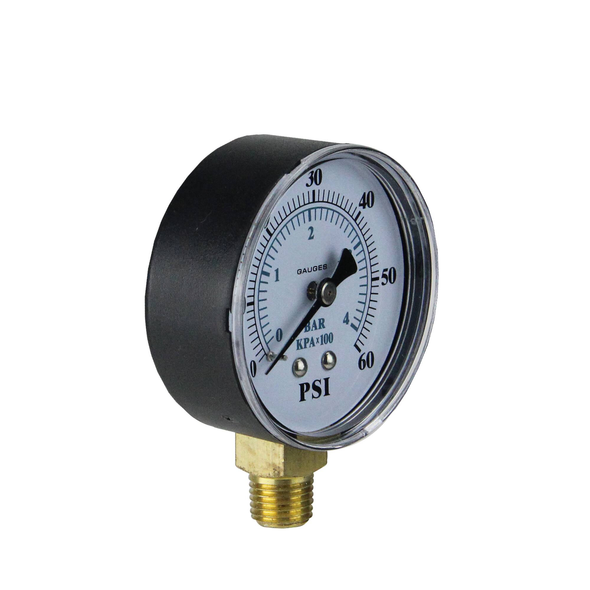 3.25" Side Mount Pressure Gauge for Pool Pump